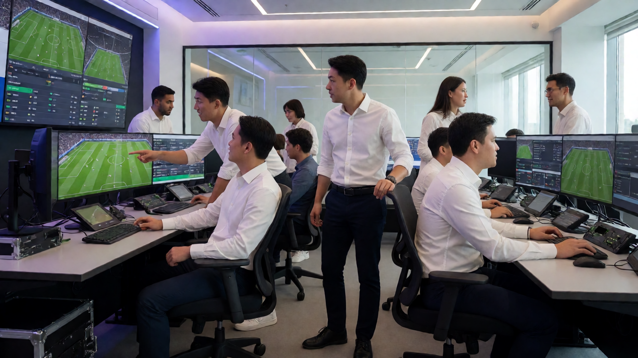 上海海港足球队主场作战场景